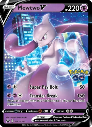 Mewtwo V #SWSH223 · SWSH Black Star Promos Pokémon card