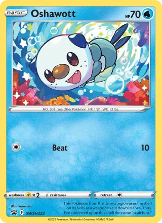 Oshawott #SWSH222 · SWSH Black Star Promos Pokémon card
