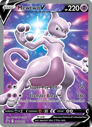 Mewtwo V #SWSH229 · SWSH Black Star Promos Pokémon card
