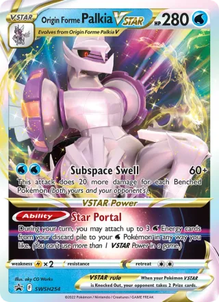 Origin Forme Palkia VSTAR #SWSH254 · SWSH Black Star Promos Pokémon card