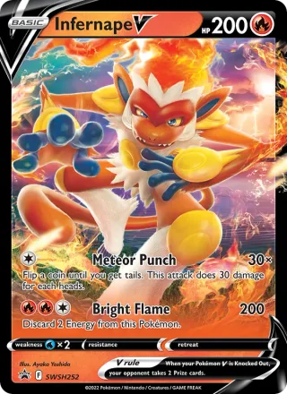 Infernape V #SWSH252 · SWSH Black Star Promos Pokémon card