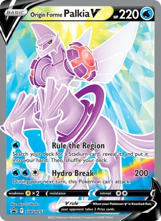 Origin Forme Palkia V #SWSH253 · SWSH Black Star Promos Pokémon card