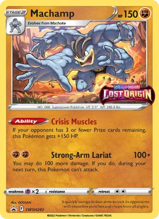 Machamp #SWSH243 · SWSH Black Star Promos Pokémon card