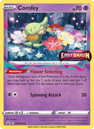 Comfey #SWSH242 · SWSH Black Star Promos Pokémon card