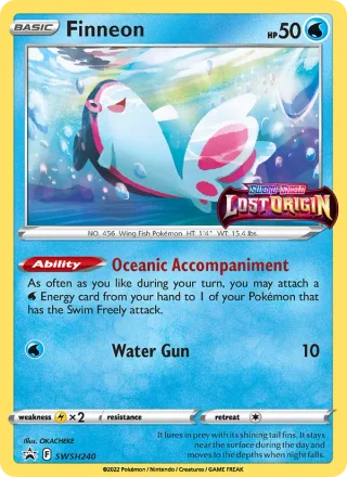 Finneon #SWSH240 · SWSH Black Star Promos Pokémon card
