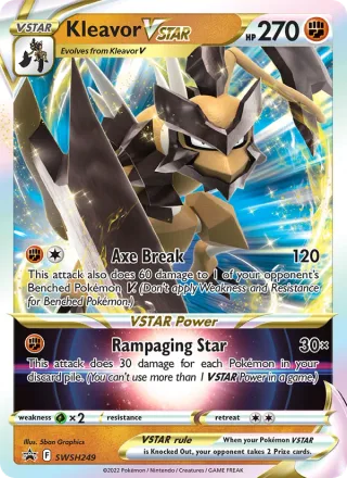 Kleavor VSTAR #SWSH249 · SWSH Black Star Promos Pokémon card