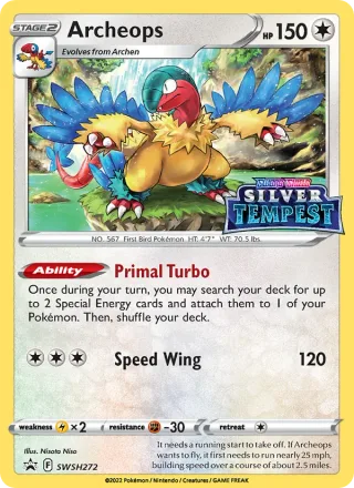 Archeops #SWSH272 · SWSH Black Star Promos Pokémon card