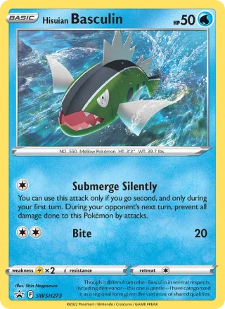 Hisuian Basculin #SWSH273 · SWSH Black Star Promos Pokémon card
