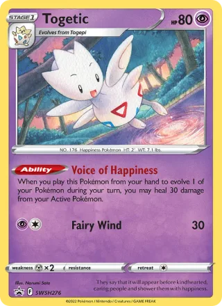 Togetic #SWSH276 · SWSH Black Star Promos Pokémon card