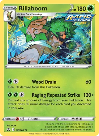 Rillaboom #SWSH277 · SWSH Black Star Promos Pokémon card