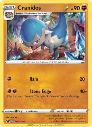 Cranidos #SWSH274 · SWSH Black Star Promos Pokémon card