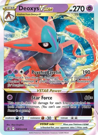 Deoxys VSTAR #SWSH268 · SWSH Black Star Promos Pokémon card