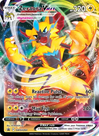Zeraora VMAX #SWSH264 · SWSH Black Star Promos Pokémon card