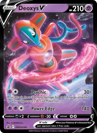 Deoxys V #SWSH266 · SWSH Black Star Promos Pokémon card