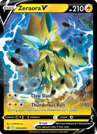Zeraora V #SWSH263 · SWSH Black Star Promos Pokémon card
