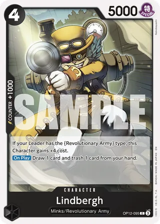 Lindbergh #OP12-095 · Legacy of the Master One Piece card