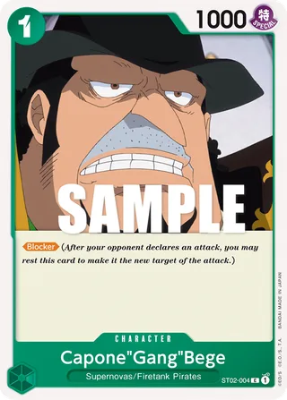 Capone"Gang"Bege #ST02-004 · ST-02: Starter Deck 2 Worst Generation One Piece card