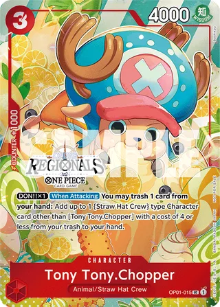 Tony Tony.Chopper (Offline Regional 2024 Vol. 3) #OP01-015-offline-regional-2024-vol-3 · One Piece Promotion Cards One Piece card