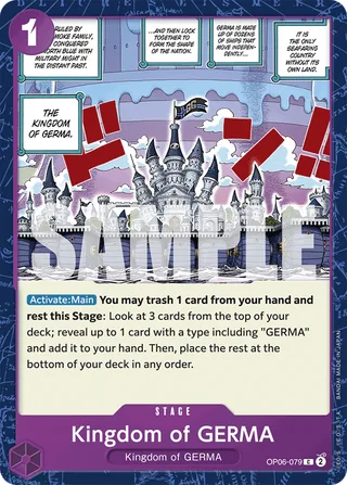 Kingdom of GERMA (Jolly Roger Foil) #OP06-079-jolly-roger-foil · Premium Booster -The Best- One Piece card