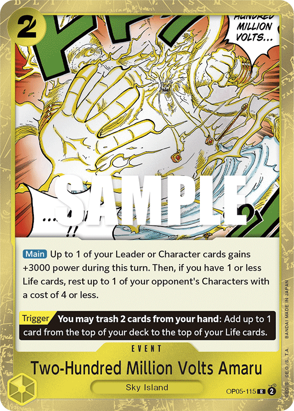 Two-Hundred Million Volts Amaru full card art