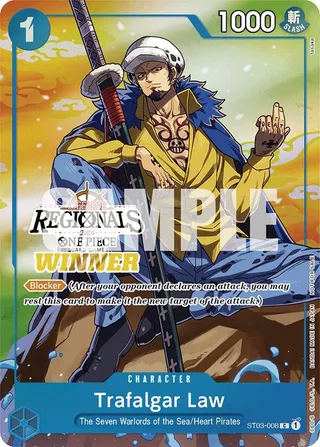 Trafalgar Law (Offline Regional 2024 Vol. 2) [Winner] #ST03-008-offline-regional-2024-vol-2-winner · One Piece Promotion Cards One Piece card