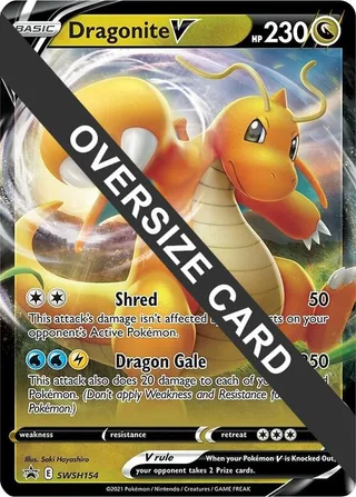 Dragonite V - SWSH154 #SWSH154 · Jumbo cards Pokémon card
