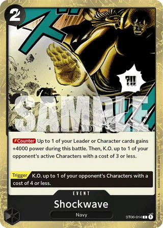 Shockwave (Textured Foil) #ST06-014-textured-foil · Premium Booster -The Best- One Piece card