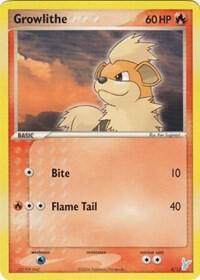 Growlithe #4 · EX trainer Kit 2 (Minun) Pokémon card