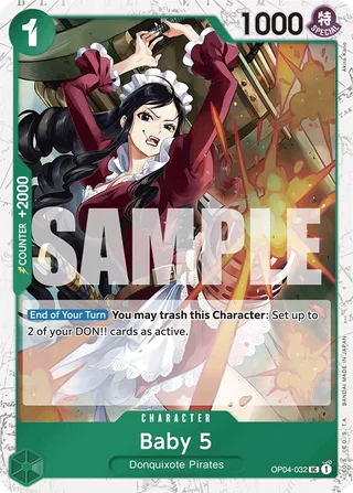 Baby 5 (Full Art) #OP04-032-full-art · Premium Booster -The Best- One Piece card