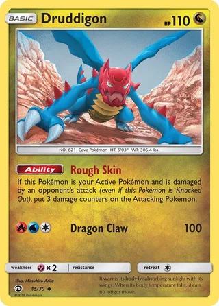 Druddigon #45 · Dragon Majesty Pokémon card