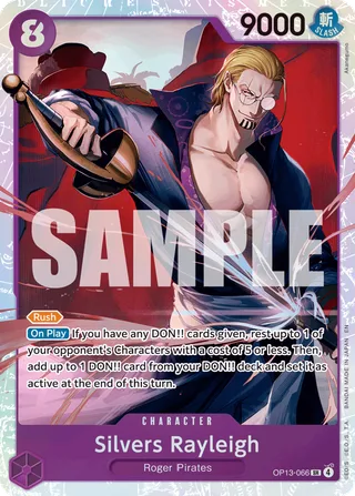 Silvers Rayleigh #OP13-066 · Carrying On His Will One Piece card