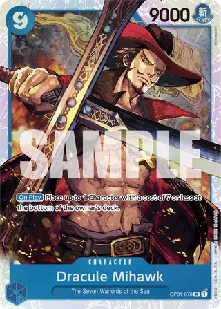 Dracule Mihawk (Reprint) #OP01-070-reprint · Premium Booster -The Best- One Piece card