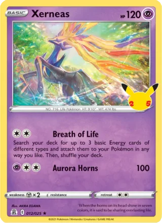 Xerneas #12 · Celebrations Pokémon card