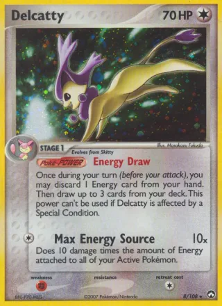 Delcatty #8 · Power Keepers Pokémon card