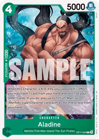 Aladine #OP11-024 · A Fist of Divine Speed Release Event Cards One Piece card