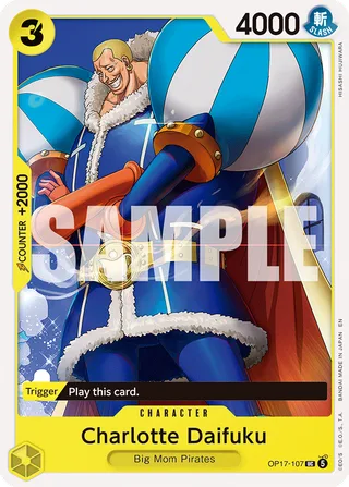 Charlotte Daifuku #OP17-107 · The World's Strongest Warriors One Piece card