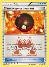 Team Magma's Great Ball · Double Crisis Pokémon card