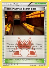 Team Magma's Secret Base · Double Crisis Pokémon card
