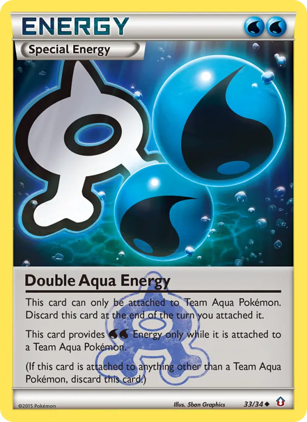 Double Aqua Energy full card art
