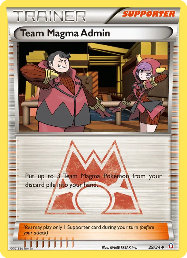 Team Magma Admin full card art