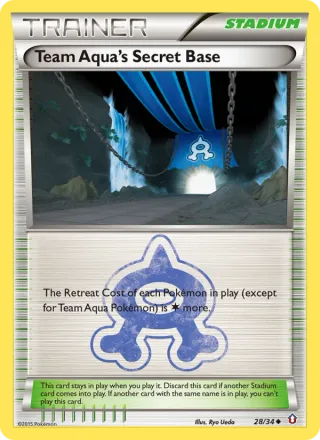 Team Aqua's Secret Base #28 · Double Crisis Pokémon card