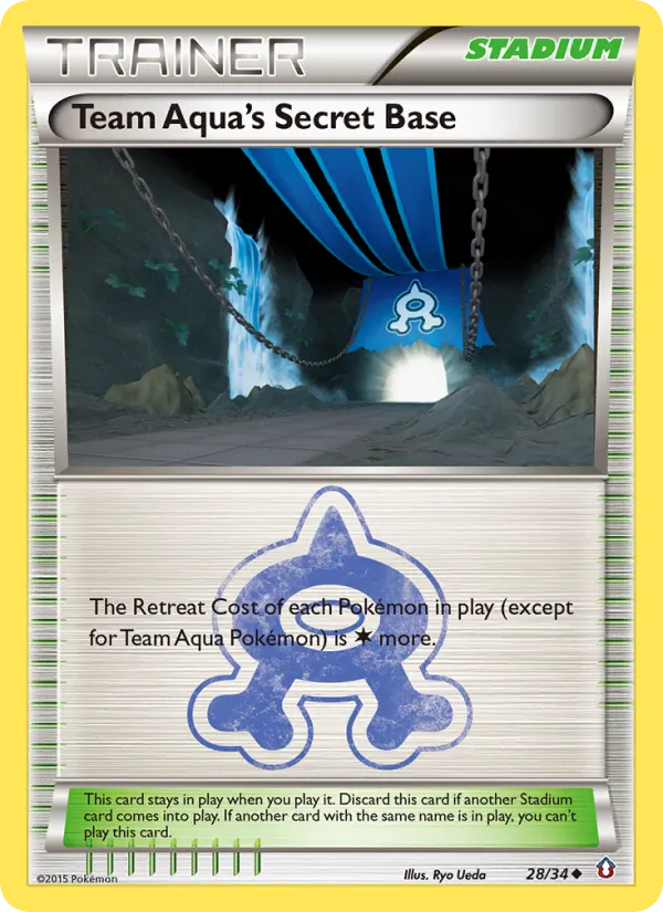 Team Aqua's Secret Base full card art