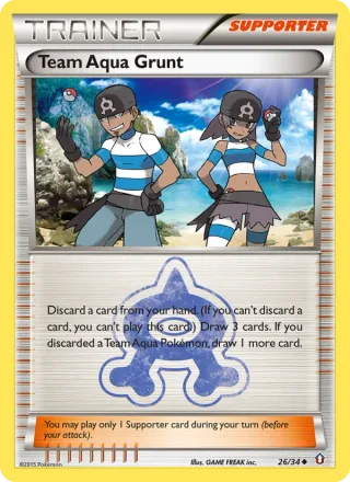 Team Aqua Grunt #26 · Double Crisis Pokémon card