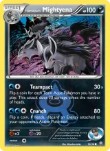 Team Aqua's Mightyena · Double Crisis Pokémon card