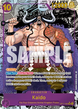 Kaido (Manga) #OP17-062-manga · The World's Strongest Warriors One Piece card