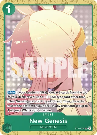 New Genesis (Starter Deck 11: Uta Deck Battle) #ST11-004-starter-deck-11-uta-deck-battle · One Piece Promotion Cards One Piece card