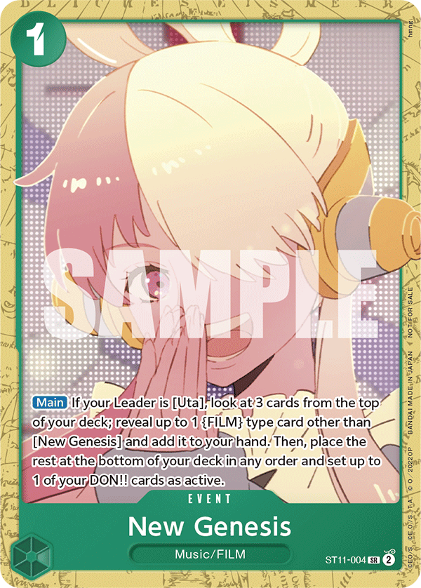 New Genesis (Starter Deck 11: Uta Deck Battle) full card art