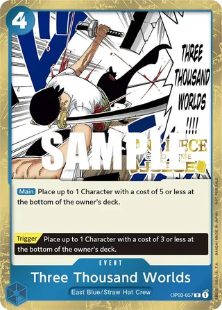 Three Thousand Worlds (Judge Pack Vol. 2) #OP03-057-judge-pack-vol-2 · One Piece Promotion Cards One Piece card