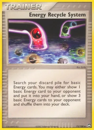 Energy Recycle System #73 · Power Keepers Pokémon card