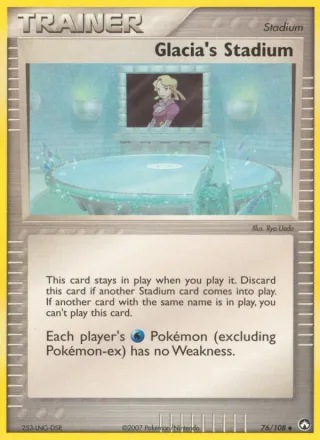 Glacia's Stadium #76 · Power Keepers Pokémon card